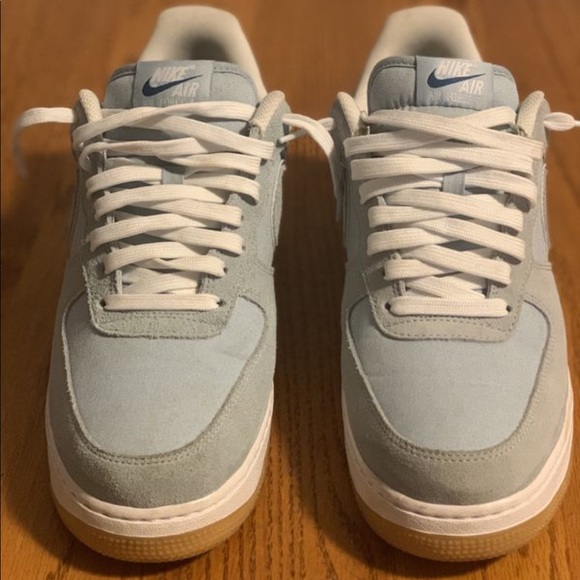 Nike Shoes Air Force 1 Low Light Blue Armory Blue Gum Poshmark